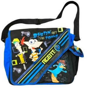 Disney's Phineas and Ferb  Perry Bustin Messenger Bag NWT